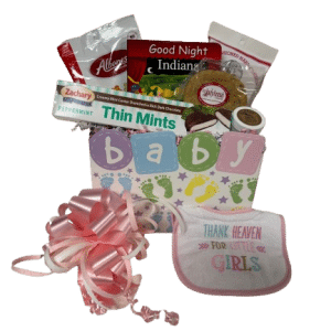 Baby Girl Gift Box with Good Night Indiana Book