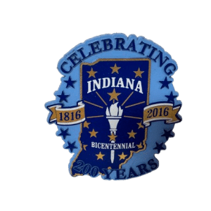 Indiana Bicentennial Blue Magnet