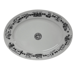 Ceramic Oval Platter - Indiana