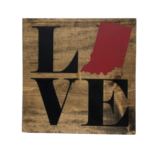 Not Just Window Shoppin' 11" x 11" Love Board