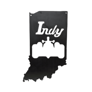 Pittman Design - "Indy" with Indy Car Metal Sign (13" x 7")