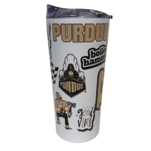 Collegiate Tumbler - Purdue Powder Coat, Stainless Steel