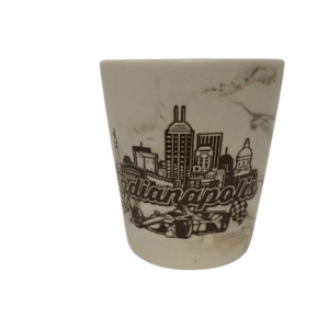 Shot Glass - Brown Marble