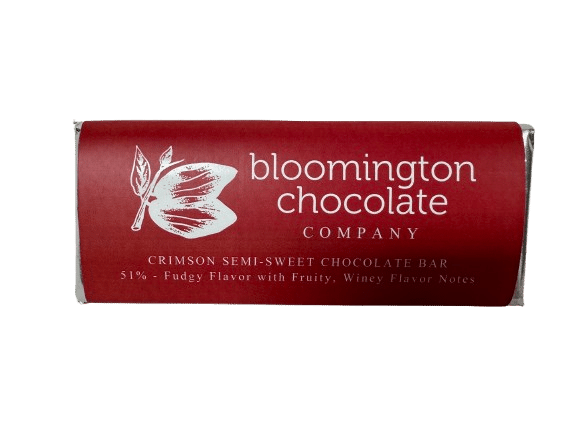 Bloomington Chocolate Co. - Crimson Semi-Sweet Chocolate Bar