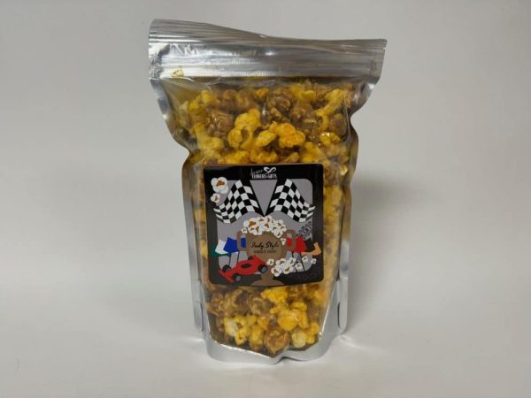 313B - Jasper Popcorn - Racing Theme Label - 8 oz. Medium Bag