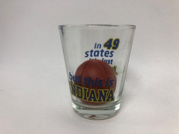 Indiana Shot Glass - In 49 States It's Just Basketball