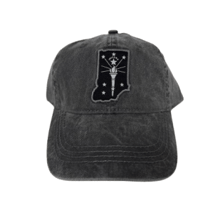 Hat - Dark Grey with Indiana Patch