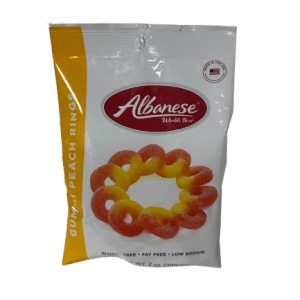 Albanese Gummi Peach Rings - 7 oz.